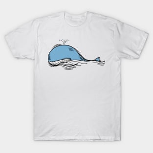 Swimming Whale T-Shirt